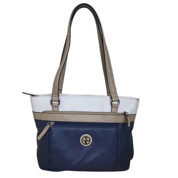 Giani Bernini Handbags - Giani Bernini Colorblock Pebble Tote